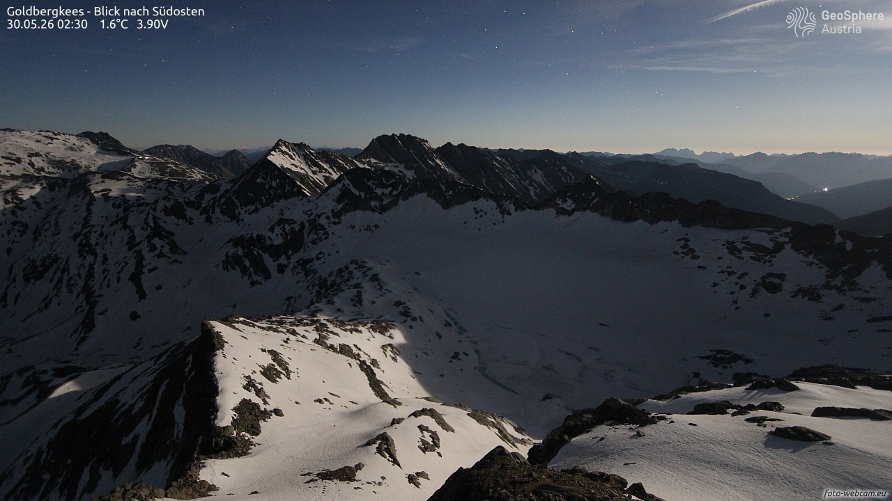 Archiv Foto Webcam Goldbergkees - Südost