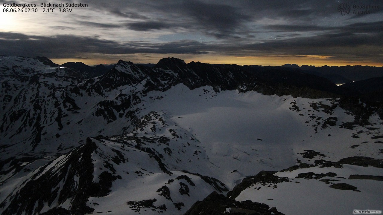 Archiv Foto Webcam Goldbergkees - Südost