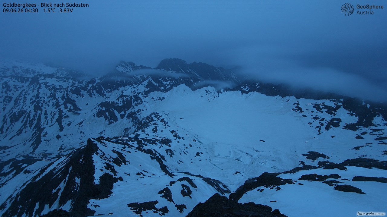 Archiv Foto Webcam Goldbergkees - Südost