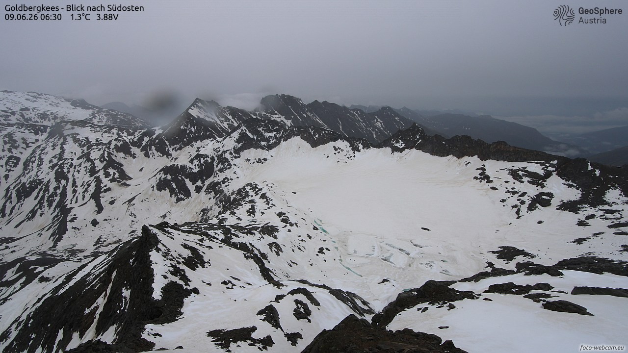 Archiv Foto Webcam Goldbergkees - Südost