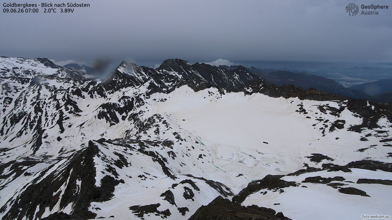 Archiv Foto Webcam Goldbergkees - Südost