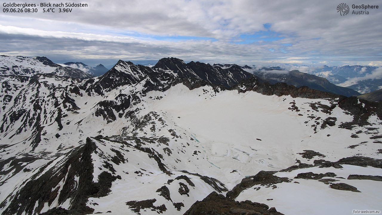 Archiv Foto Webcam Goldbergkees - Südost