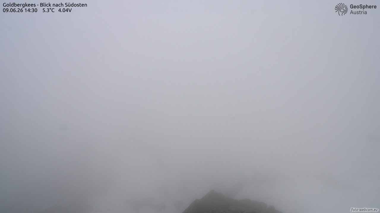 Archiv Foto Webcam Goldbergkees - Südost
