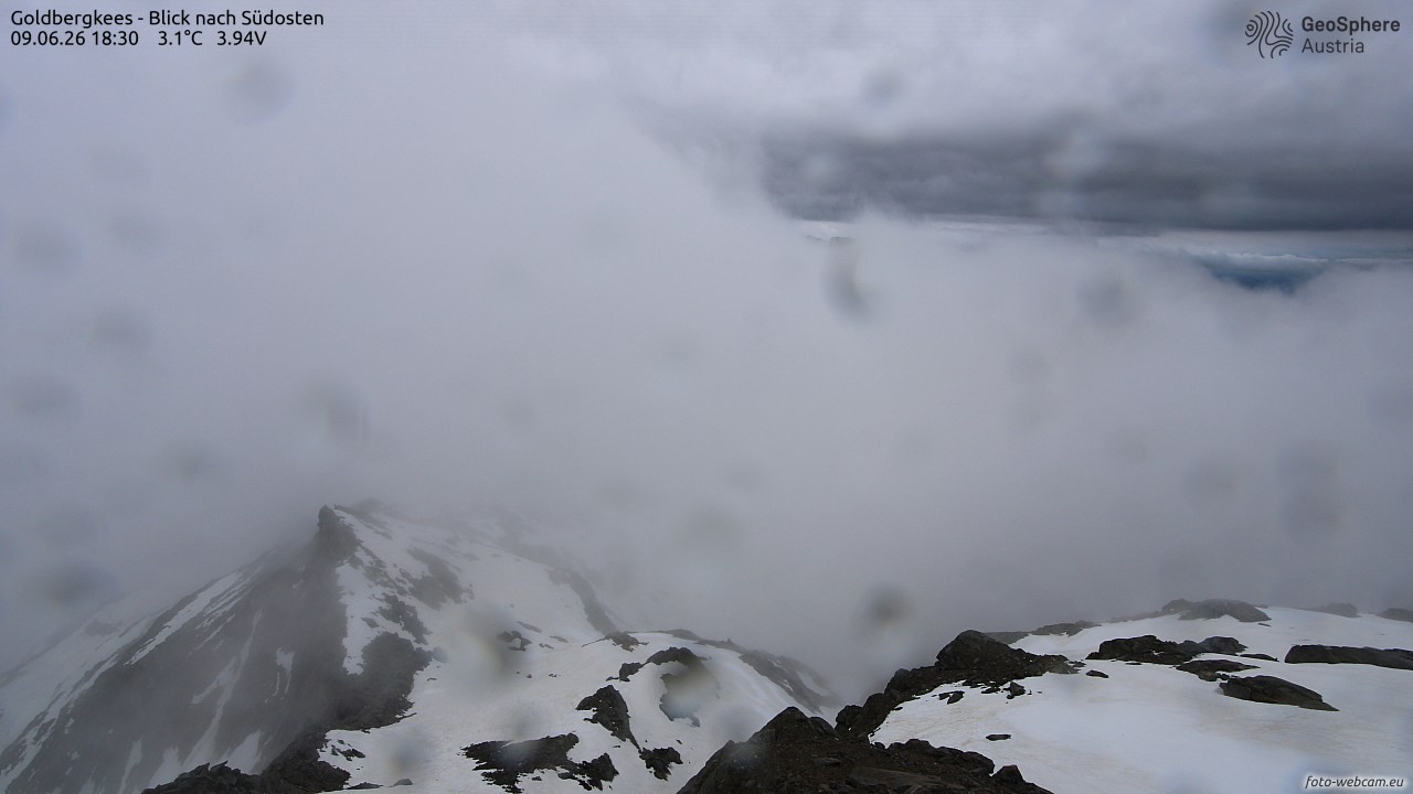 Archiv Foto Webcam Goldbergkees - Südost
