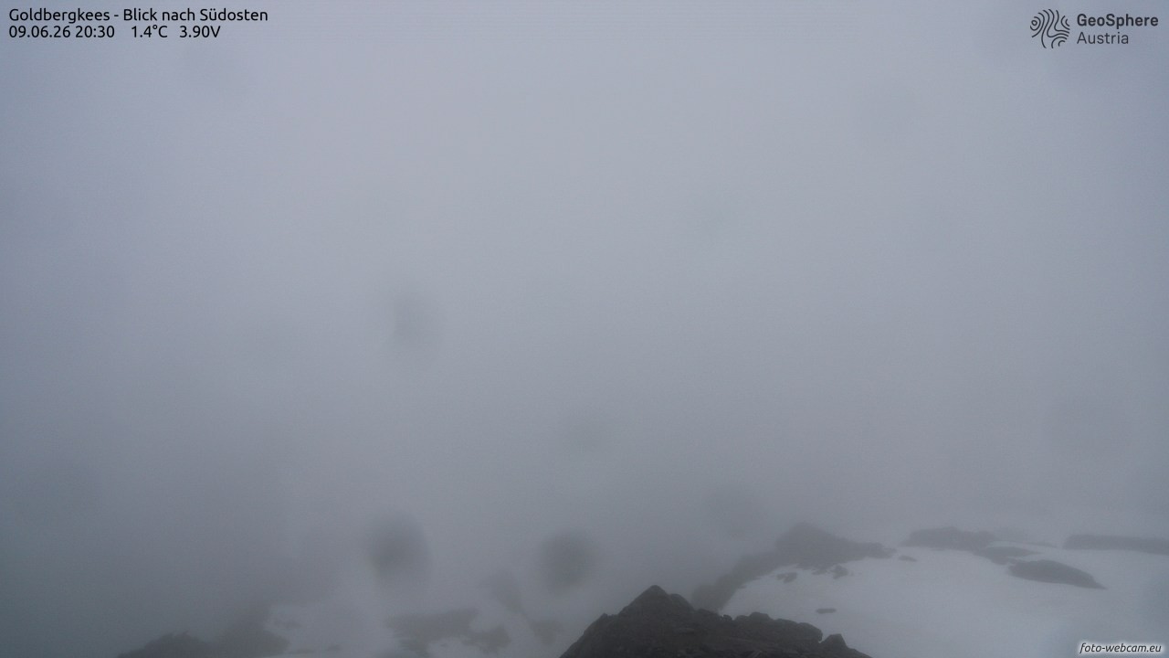 Archiv Foto Webcam Goldbergkees - Südost
