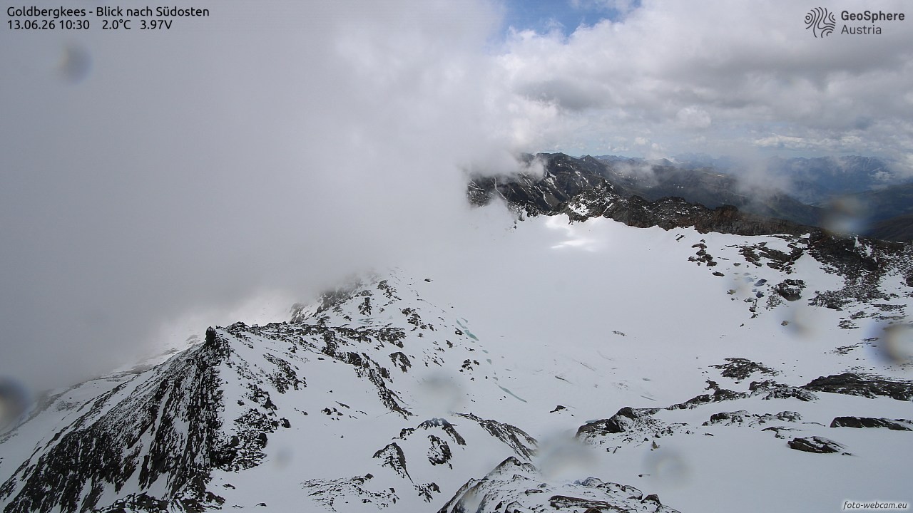 Archiv Foto Webcam Goldbergkees - Südost