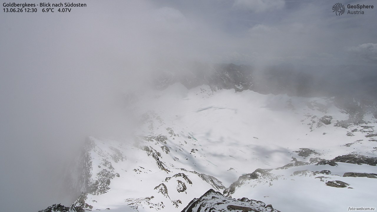 Archiv Foto Webcam Goldbergkees - Südost