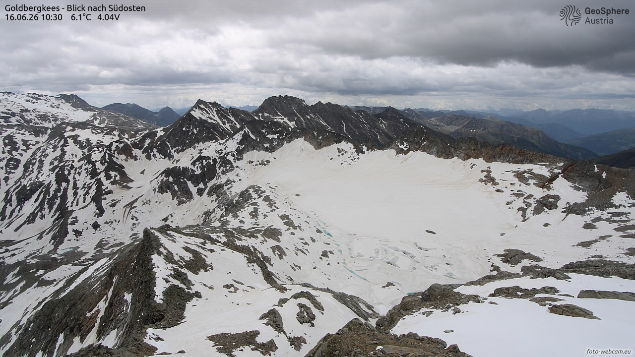Archived image Webcam Goldbergkees - Southeast