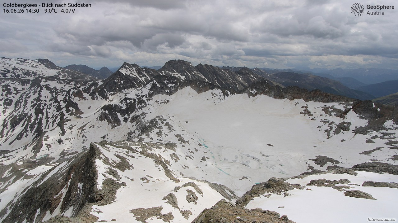 Archived image Webcam Goldbergkees - Southeast