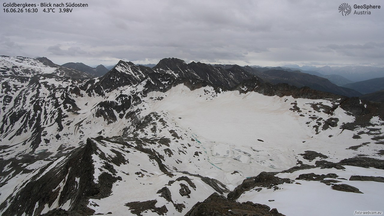 Archiv Foto Webcam Goldbergkees - Südost