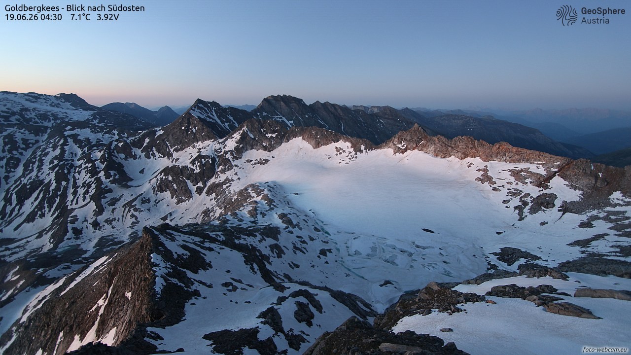 Archiv Foto Webcam Goldbergkees - Südost