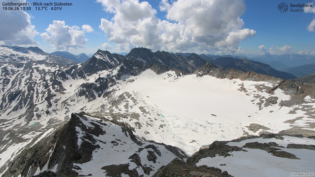 Archiv Foto Webcam Goldbergkees - Südost