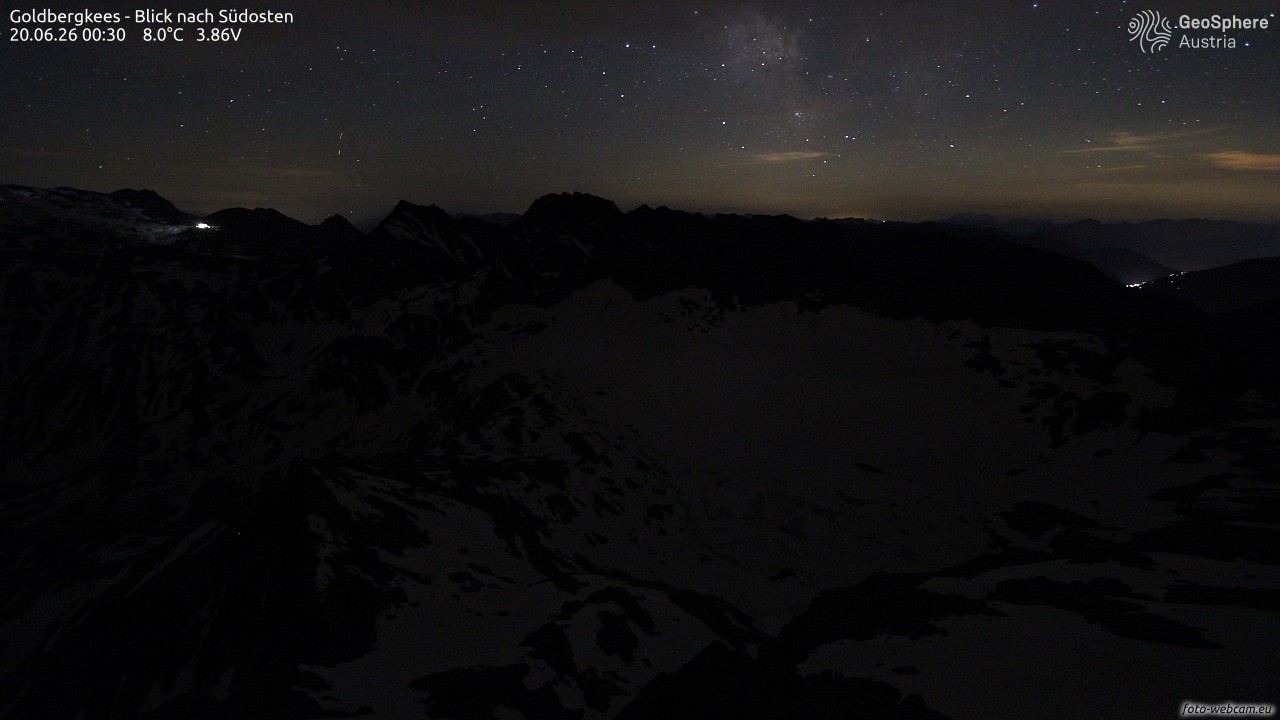 Archiv Foto Webcam Goldbergkees - Südost