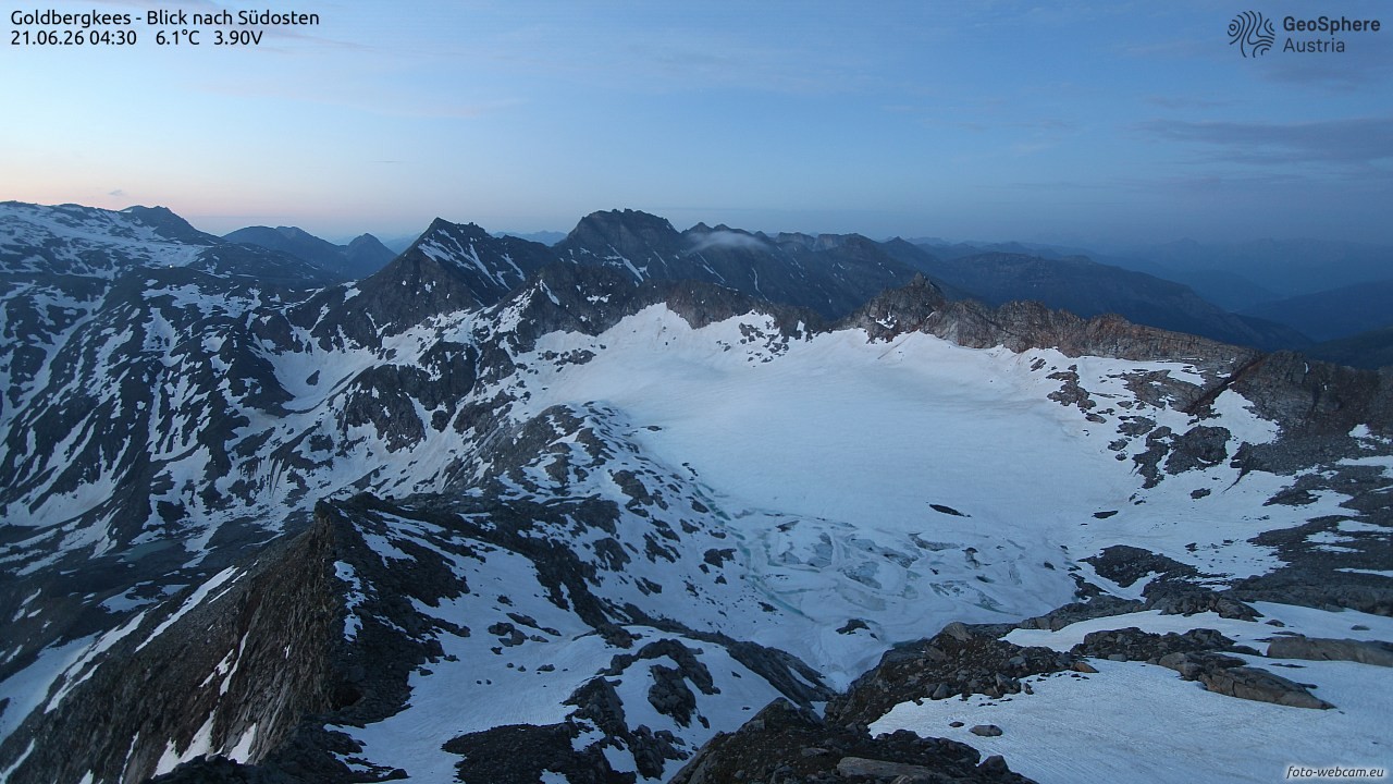 Archiv Foto Webcam Goldbergkees - Südost