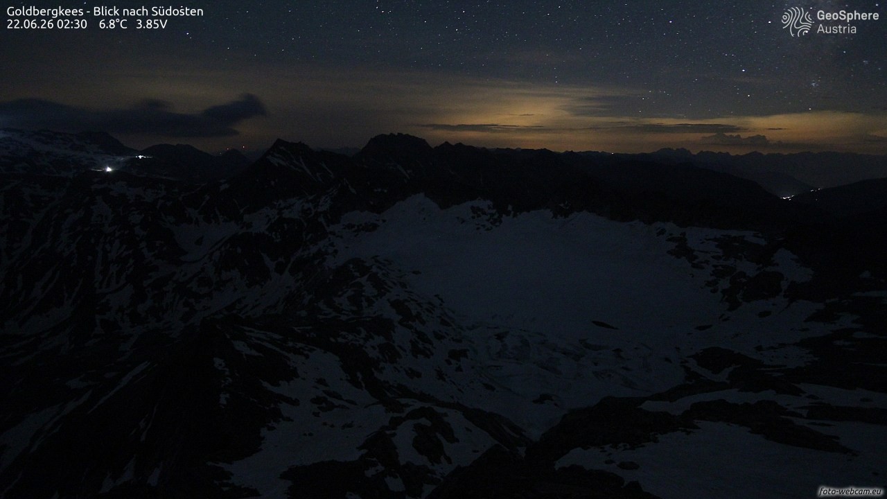 Archiv Foto Webcam Goldbergkees - Südost