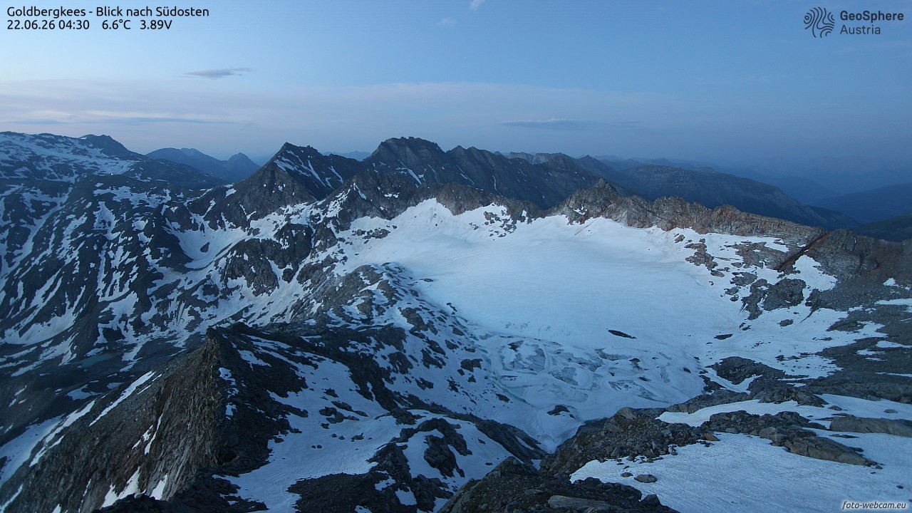 Archiv Foto Webcam Goldbergkees - Südost