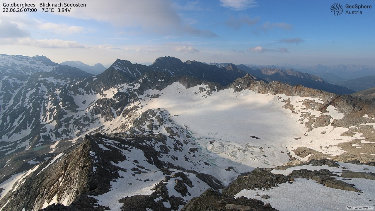 Archiv Foto Webcam Goldbergkees - Südost
