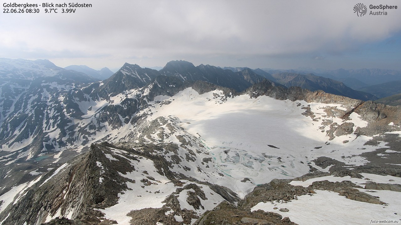Archiv Foto Webcam Goldbergkees - Südost