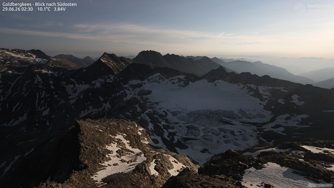 Archiv Foto Webcam Goldbergkees - Südost