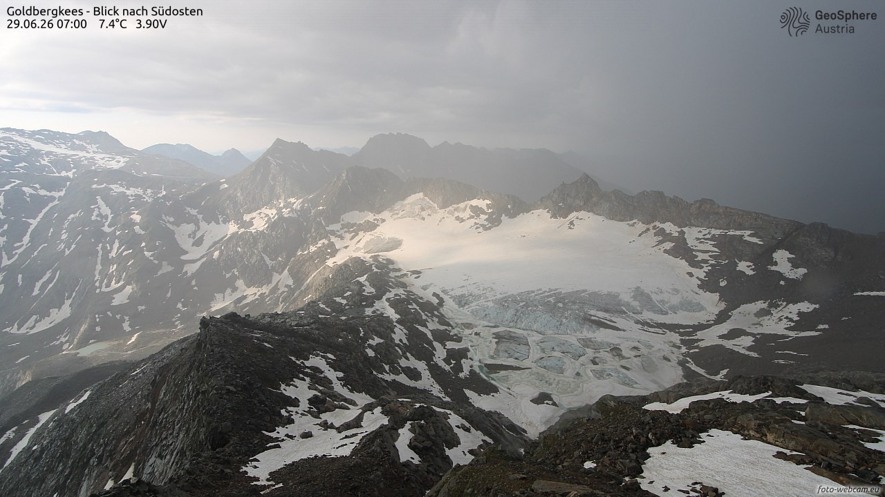 Archiv Foto Webcam Goldbergkees - Südost