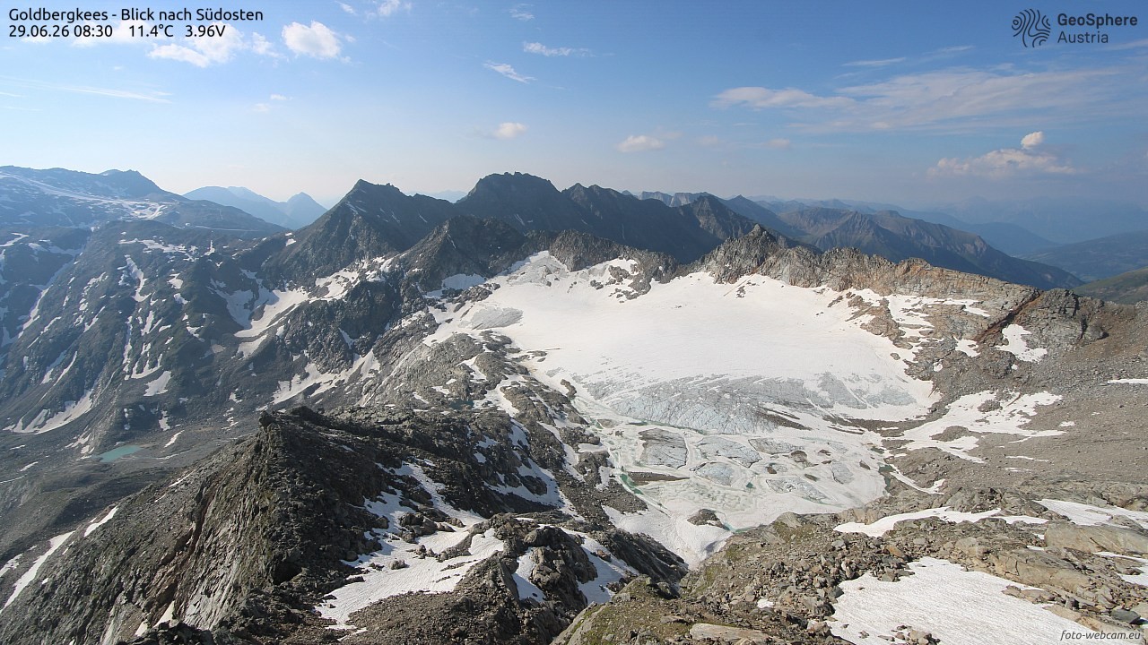 Archiv Foto Webcam Goldbergkees - Südost