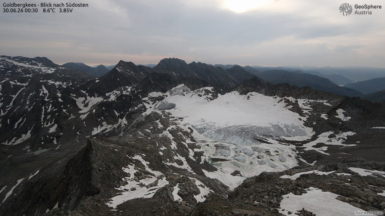 Archiv Foto Webcam Goldbergkees - Südost