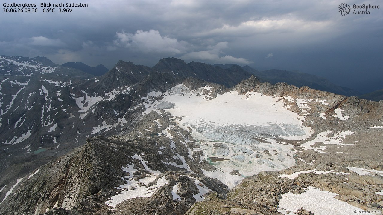 Archiv Foto Webcam Goldbergkees - Südost