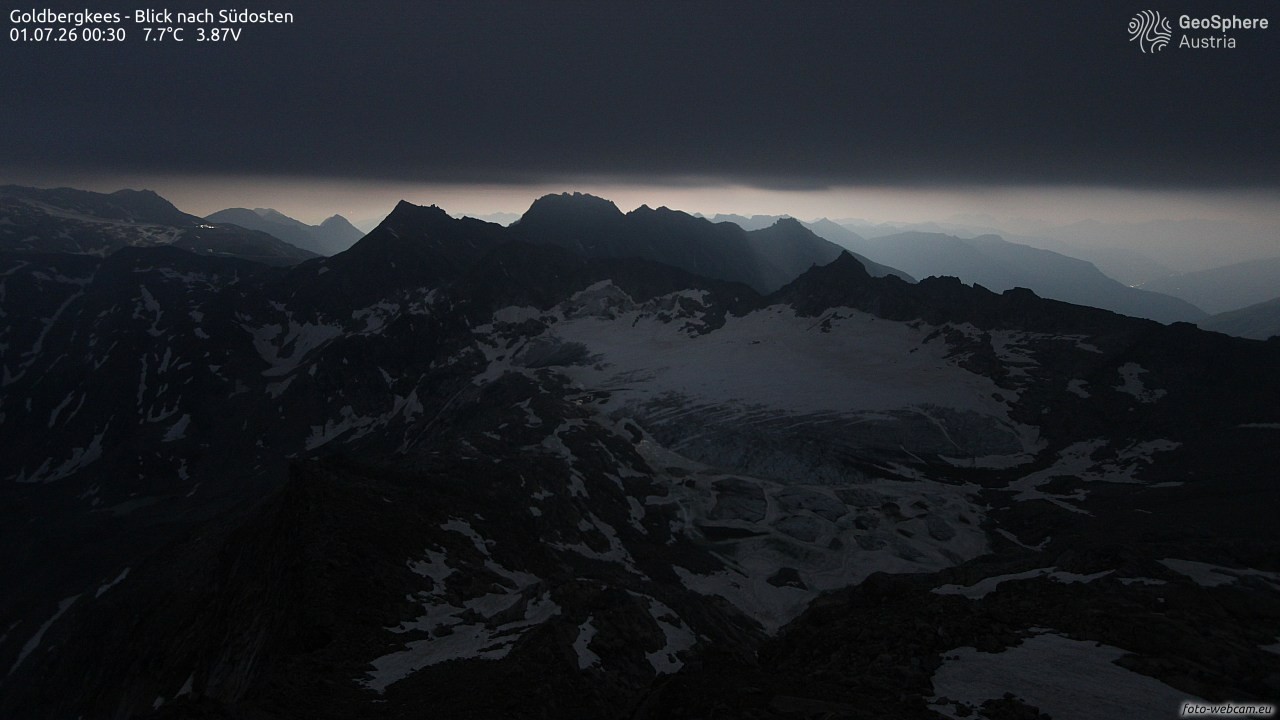 Archiv Foto Webcam Goldbergkees - Südost