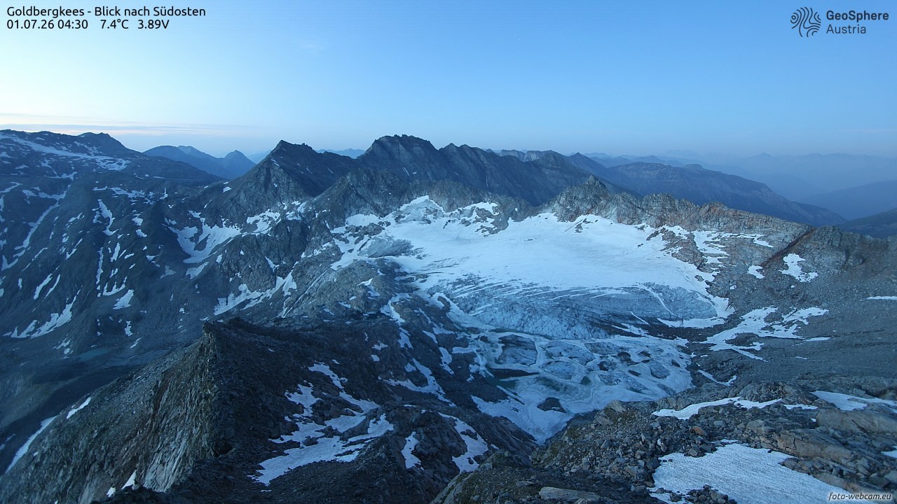 Archiv Foto Webcam Goldbergkees - Südost