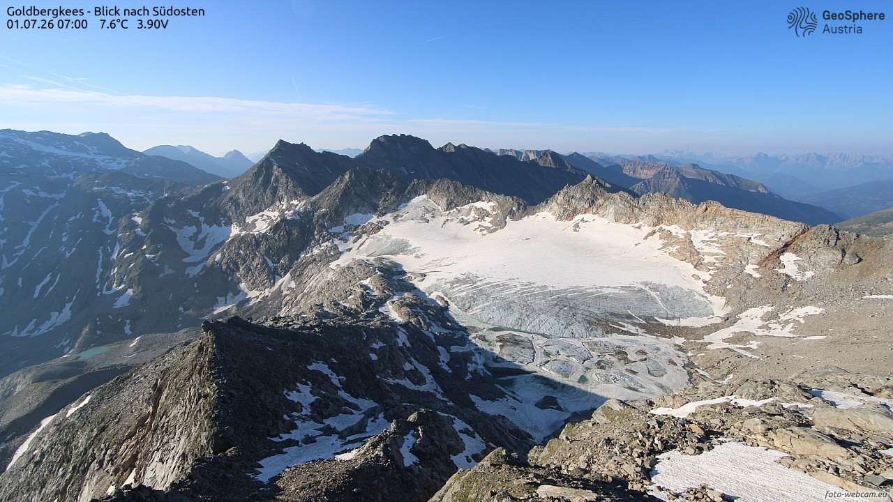 Archiv Foto Webcam Goldbergkees - Südost
