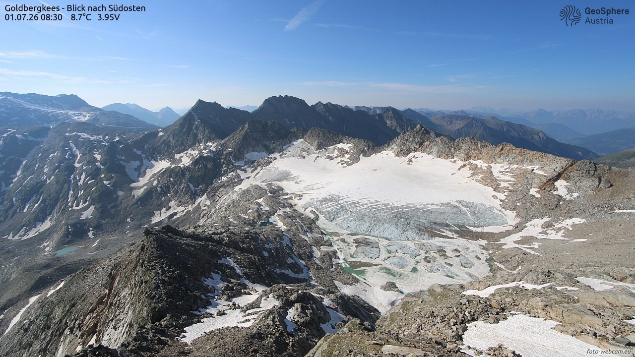 Archiv Foto Webcam Goldbergkees - Südost