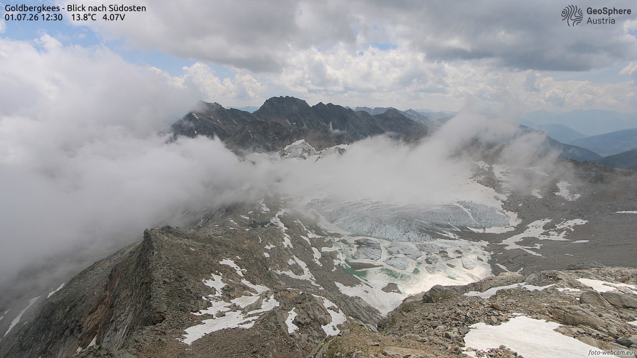 Archiv Foto Webcam Goldbergkees - Südost
