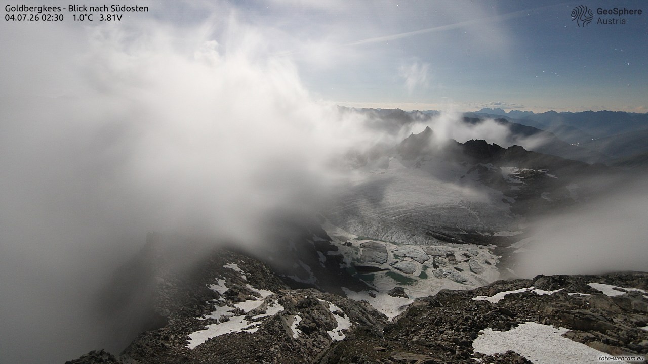 Archiv Foto Webcam Goldbergkees - Südost