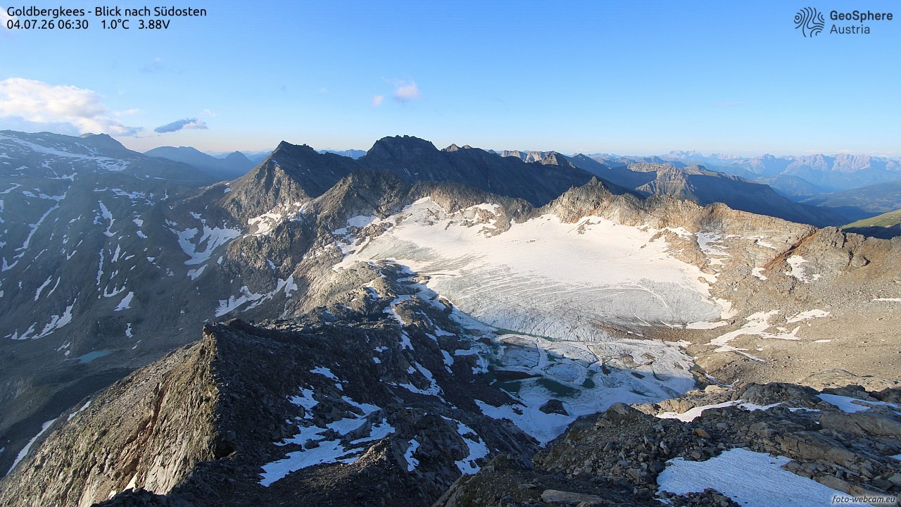 Archiv Foto Webcam Goldbergkees - Südost