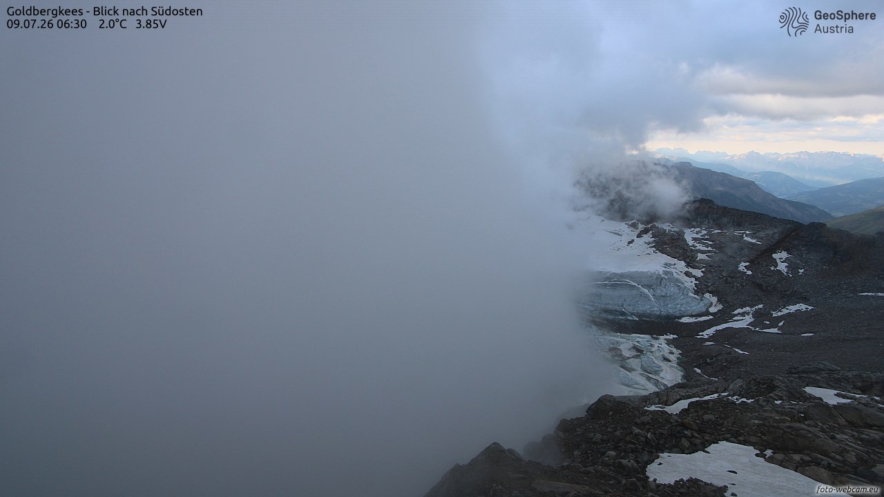 Archiv Foto Webcam Goldbergkees - Südost