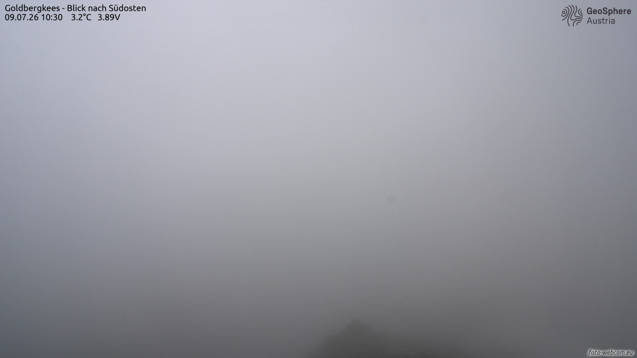 Archiv Foto Webcam Goldbergkees - Südost