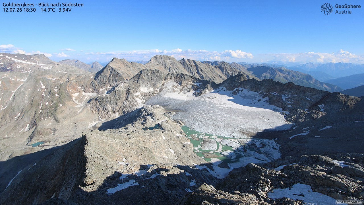 Archiv Foto Webcam Goldbergkees - Südost