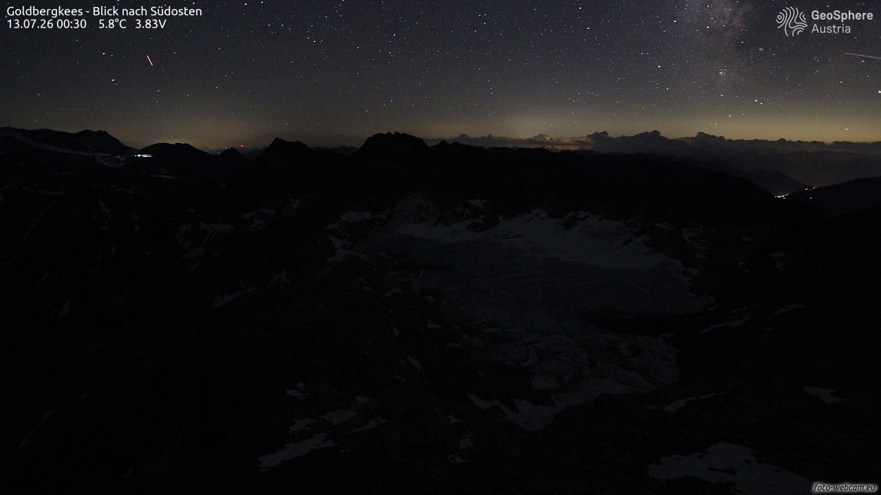 Archiv Foto Webcam Goldbergkees - Südost
