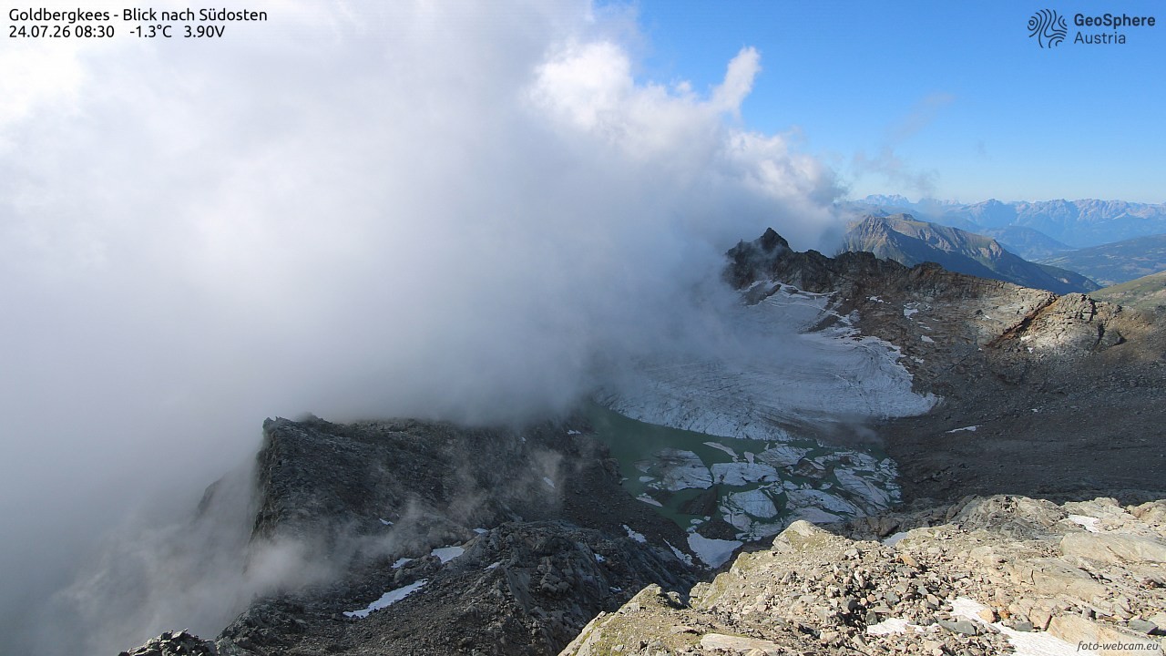 Archiv Foto Webcam Goldbergkees - Südost