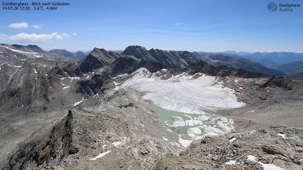 Archiv Foto Webcam Goldbergkees - Südost