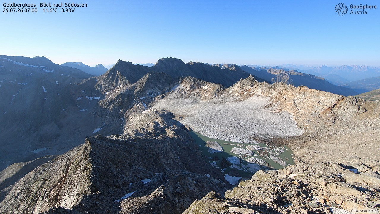 Archiv Foto Webcam Goldbergkees - Südost