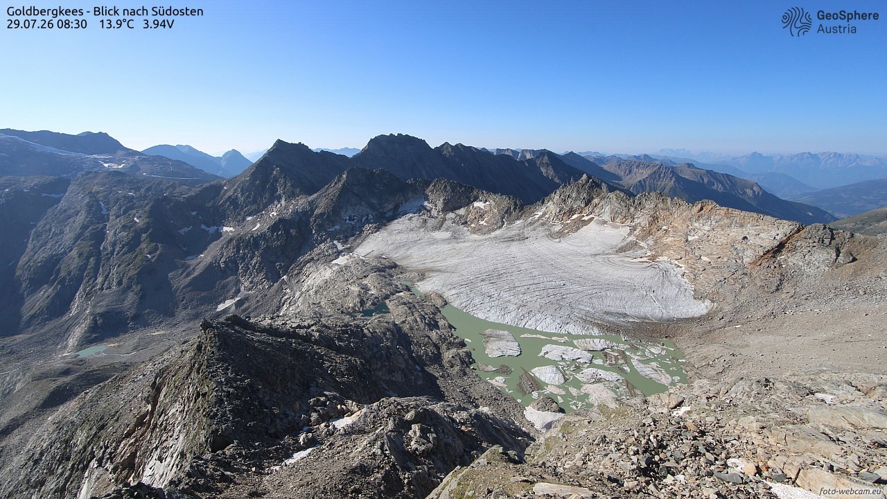 Archiv Foto Webcam Goldbergkees - Südost