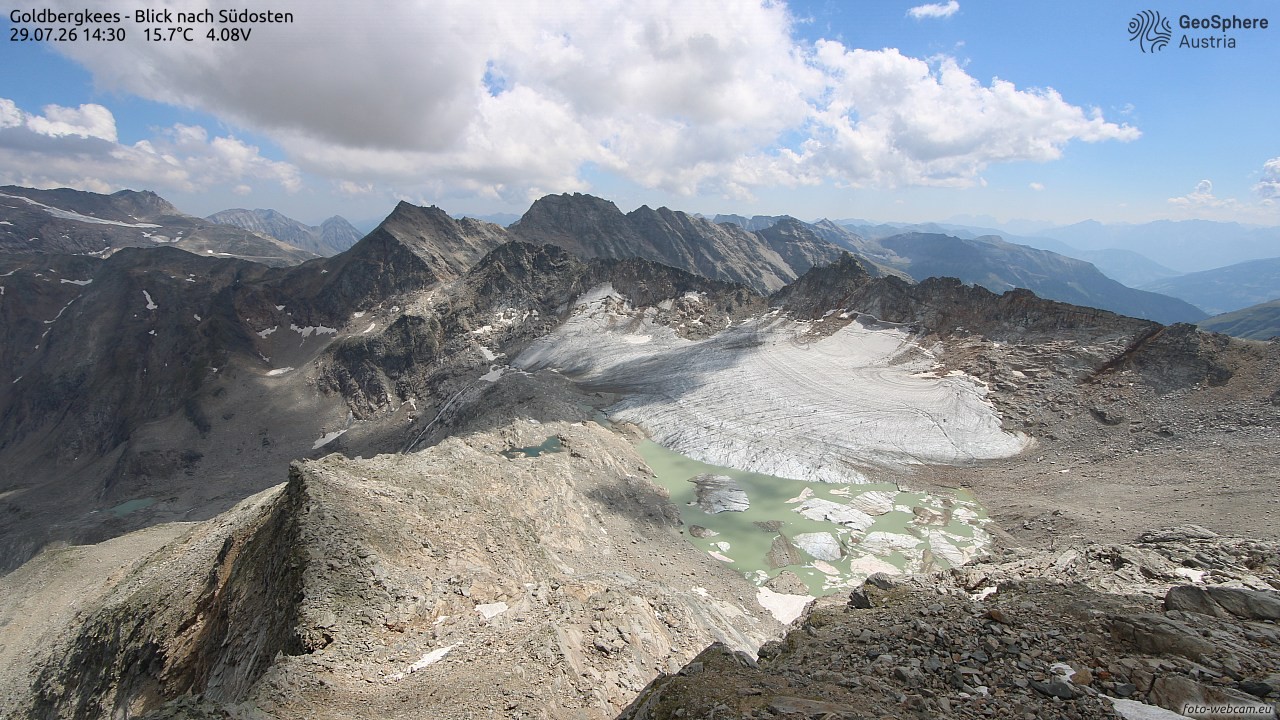 Archiv Foto Webcam Goldbergkees - Südost