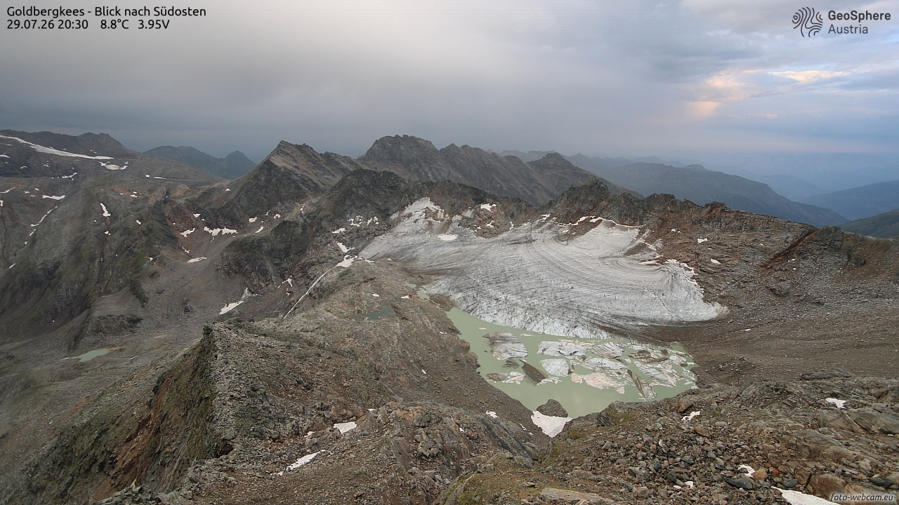Archiv Foto Webcam Goldbergkees - Südost