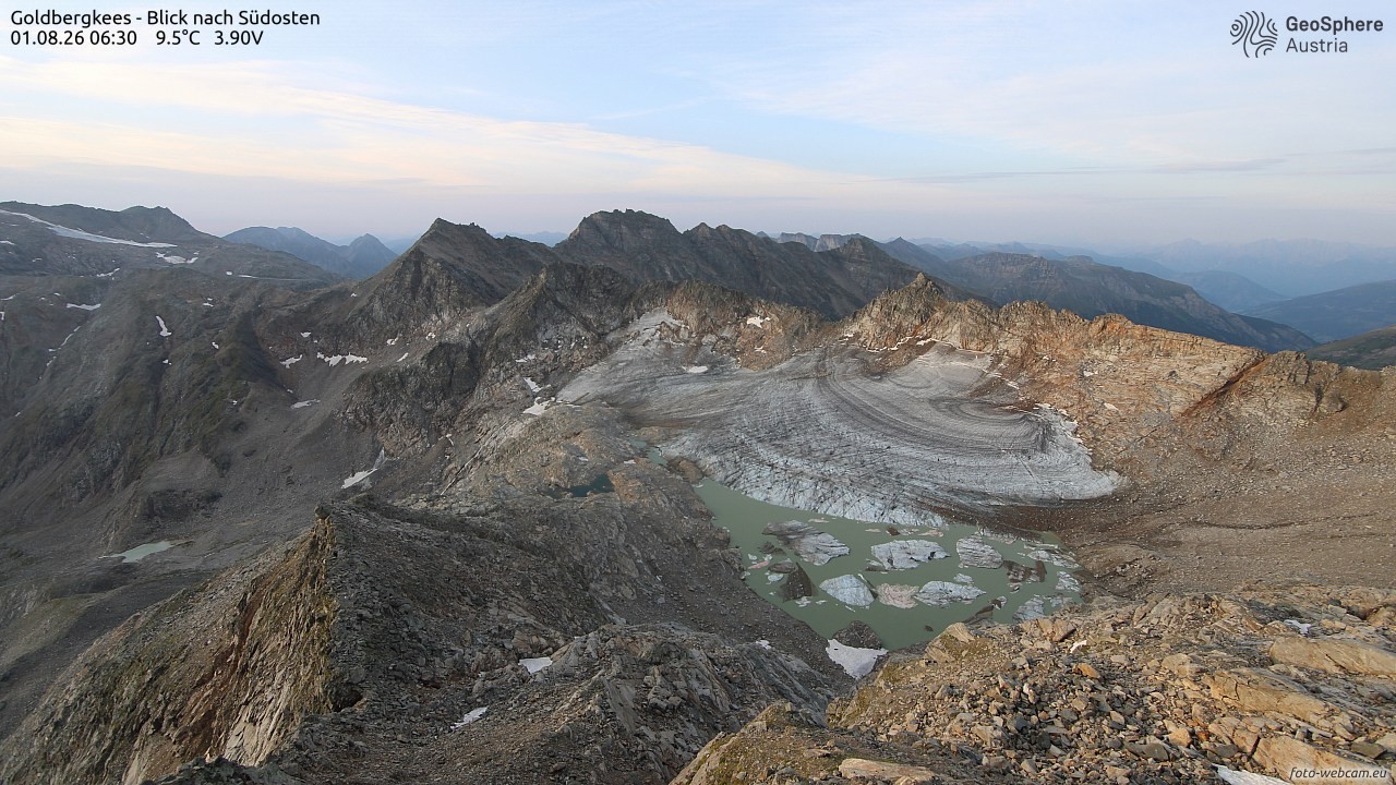 Archiv Foto Webcam Goldbergkees - Südost