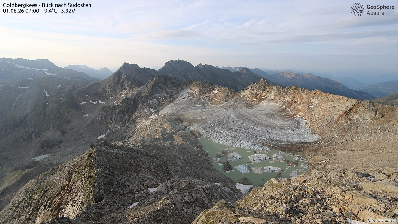 Archiv Foto Webcam Goldbergkees - Südost
