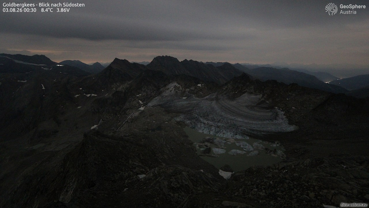 Archived image Webcam Goldbergkees - Southeast