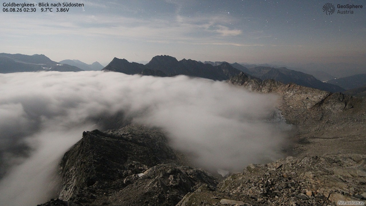 Archiv Foto Webcam Goldbergkees - Südost