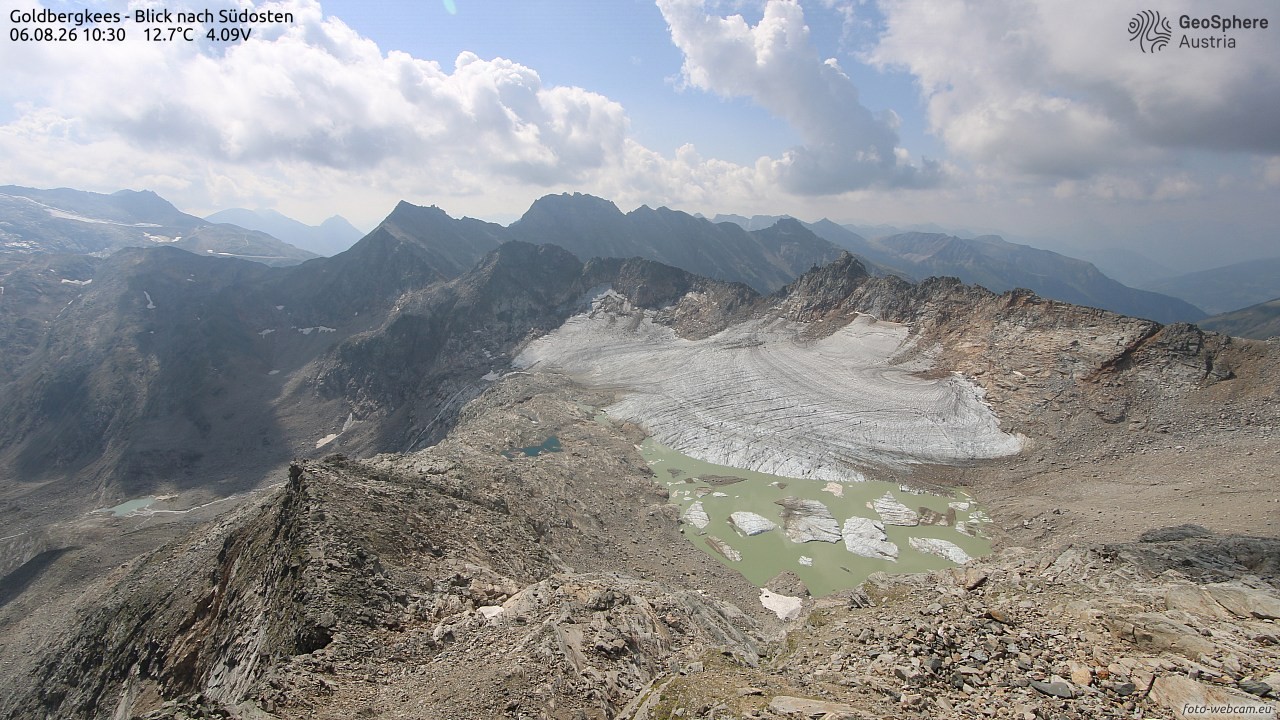 Archiv Foto Webcam Goldbergkees - Südost
