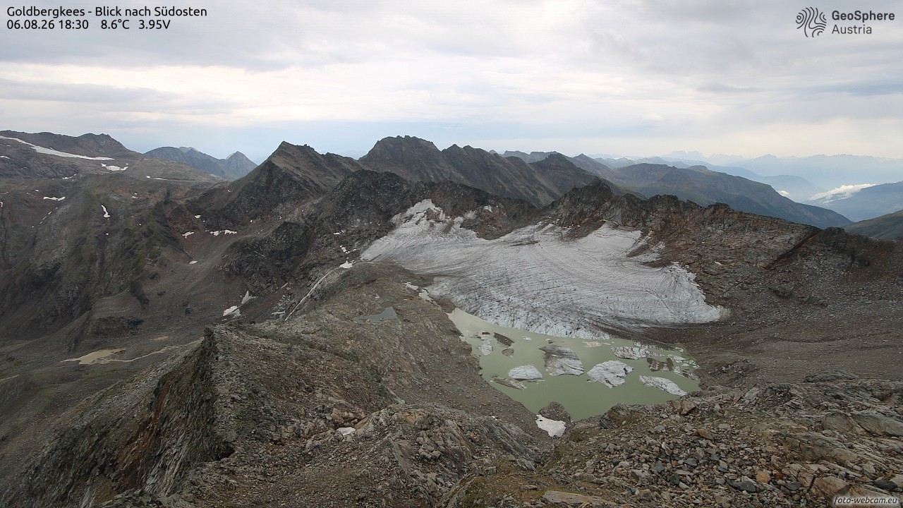 Archiv Foto Webcam Goldbergkees - Südost